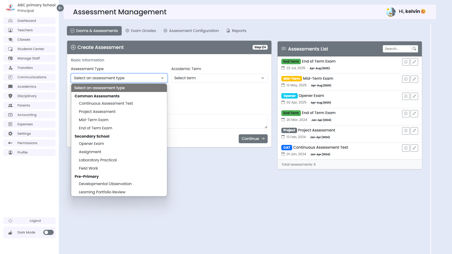 Assessment Management